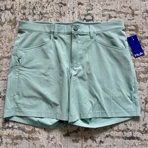 HUK Fishing Kona 6” Hybrid Shorts (NEW Men’s 36 or 38, fog green)